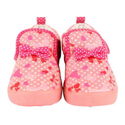麗家寶貝可歐可優(yōu)蝴蝶結(jié)印花童鞋 粉紅魅力，守護(hù)寶寶第一步